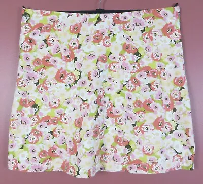 SK16496- NEW J. JILL Women Cotton Modal A-Line Skirt Multicolor Pocket Floral LP • $16.91
