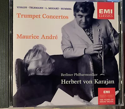 Trumpet Concertos-Maurice Andre Herbert Von Karajan Berliner Philharmoniker CD • $6.25