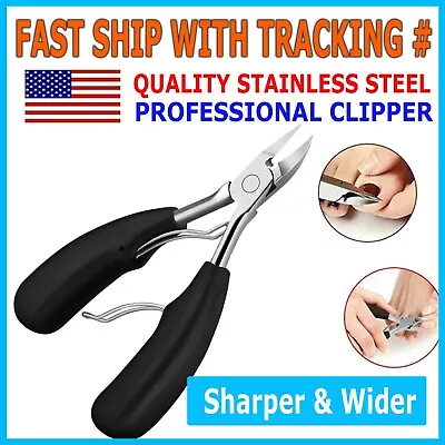 Toenail Clippers For Thick Ingrown Toe Nails Heavy Duty Precision Nail Scissor • $5.39