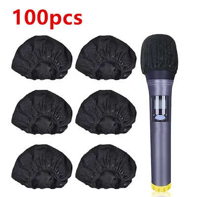 100Pcs Microphone Pop Filter Hygiene Mike Foam Cover Odor Removal Disposable • $9.15