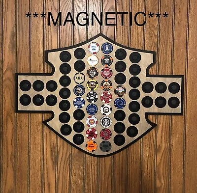 Magnetic Harley Poker Chip Display • $79.95