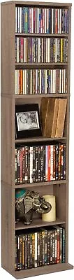 Media Storage Cabinet Movie Video Game Organizer CD DVD Tower Stand Shelf Rack • $62.99