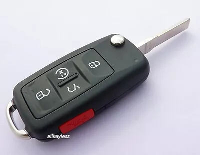 OEM VW VOLKSWAGEN Flip Keyless Entry Remote Fob Transmitter 202G + UNCUT KEY • $34.99