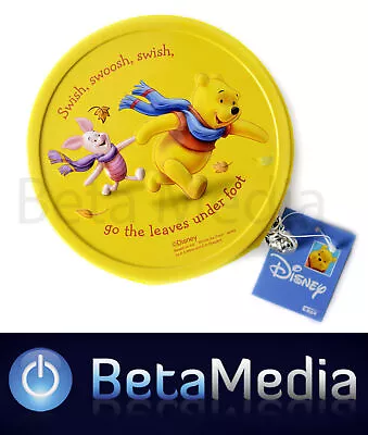 Disney Winnie The Pooh 4 - CD / DVD Tin Storage Wallet Case Holds 24 Discs • £10