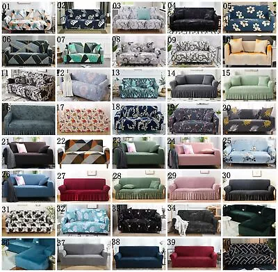 Sofa Covers High Stretch Lounge Slipcover Protector Couch Cover 1 2 3 4 Seaters • $19.97