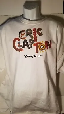 Retro Eric Clapton Behind The Sun Tour T Shirt Size 4 XL Amazing Condition • $35