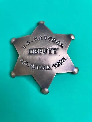 Novelty Badge: U.S. Marshal Deputy Oklahoma Terr. • $9.99