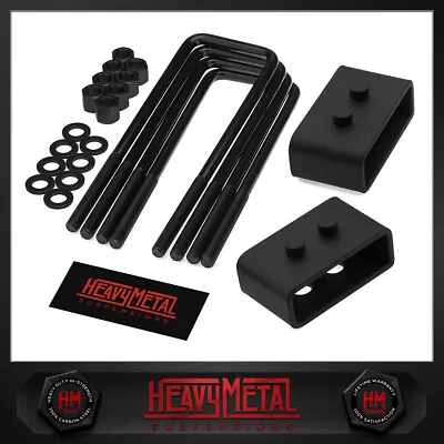 2  Rear Lift Leveling Kit For 2004-2020 Ford F-150 Blocks + U-Bolts 2WD 4WD • $53.50