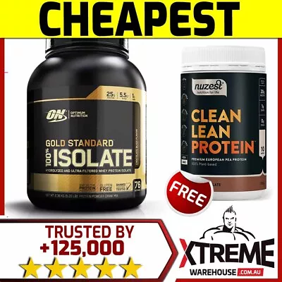 Optimum Nutrition Gold Standard 100% Isolate 76 Srv Choc // Whey Wpi Protein • $161.45