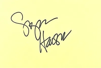 SUZAN HANSON Signed Autographed 4 X 6  INDEX CARD  Master Class SOPRANO BROADWAY • $19.99