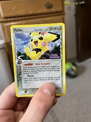 Pokemon Pichu 76/110 Ex Holon Phantoms Holo Stamped Card 2006  Delta Species • $13