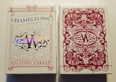 Chameleons Playing Cards Metallic Red Iridescent Foil Limited Edition! • $24.59
