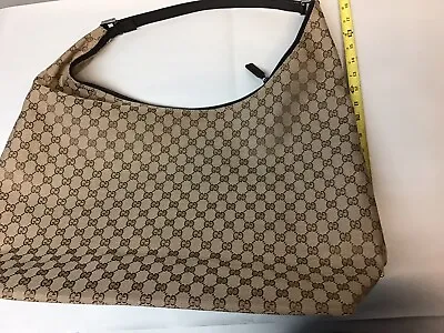 Gucci Horsebit Hobo GG Canvas XXXL LUGGAGE OVERNIGHT BAG W Tag Brown • $800