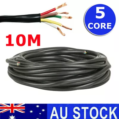 10M X 5 Core Wire Cable Trailer Cable Automotive Boat Caravan Truck Coil RVV PVC • $22.79