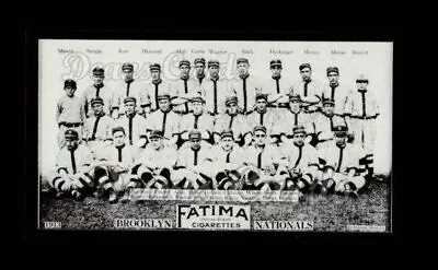 1913 T200 Fatima Team Reprint #10 Brooklyn Nationals Dodgers 8 - NM/MT • $8.50