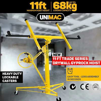 UNIMAC 11ft Sheet Panel Lifter Drywall Panel Gyprock Plasterboard Hoist Lift • $315