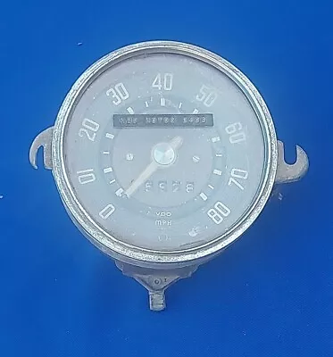 Vintage VW Beetle Bus VDO Speedometer 80 MPH Part 2111957023B For Parts/Restore • $95