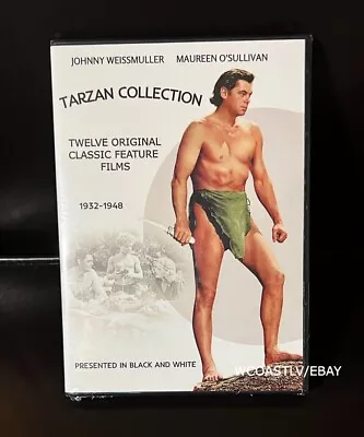 Tarzan Collection DVD Set (12) Movies Johnny Weissmuller Maureen O'Sullivan • $25.99