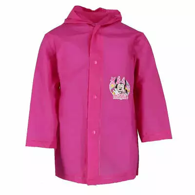 Disney Minnie Mouse Girls Waterproof Hooded Raincoat Rain Jacket  • $16.99