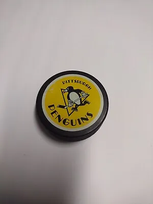 VINTAGE PITTSBURGH PENGUINS Hockey Puck NHL Official Licensed Product • $7