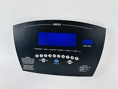 Vision Fitness TM352 TF92509 Treadmill Simple Display Console Overlay (KP44) • $124.99