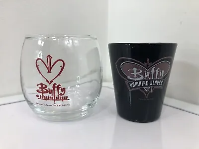 Buffy The Vampire Slayer Shot Glasses LOT OF 2 Original Vintage 1998-99 Fox • $39.99