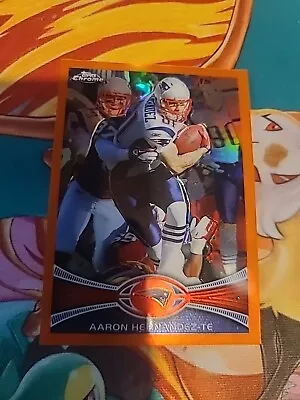 2012 Topps Chrome Aaron Hernandez Orange Refractor Patriots  • $5