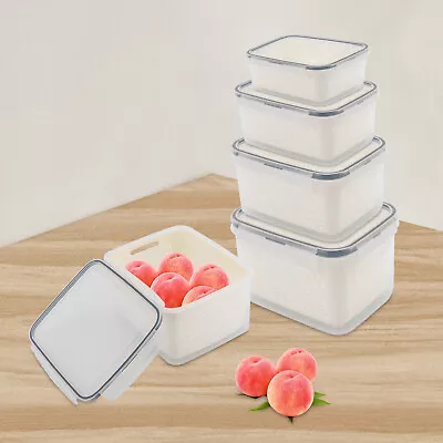 5 PCS Refrigerator Organizer Bins Fruits Vegetable Box Kitchen Food Container  • $17.10