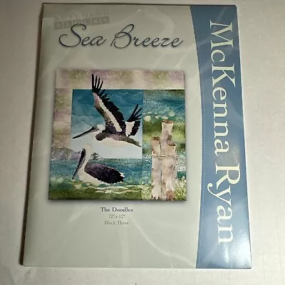 McKenna Ryan Sea Breeze Quilt Block & Pattern The Doodles Block Three Uncut • $12.99