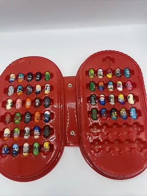 # Vintage Mighty Beanz Lot Of 45 W/ Case Various Ones Series 1 2 Marvel Etc.. • $13.76