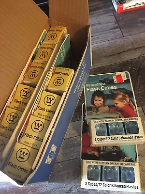 Full Case Of Vintage Westinghouse 36 Flash Cubes 3 Packs NOS Camera • $42.99