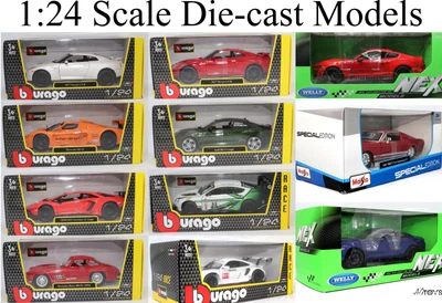 £16.81 • Buy 1:24 Scale Die-cast Model Toy Cars Bburago Maisto Welly CHOOSE Your Model Car