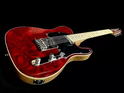 Beautiful New Telecaster Style Solid Burl Maple 12 String Electric Guitar • $179.99