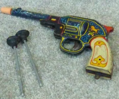 Vintage Colorful Marx Toy Gun Army 45 Cal Dart Gun Still Working • £53.52