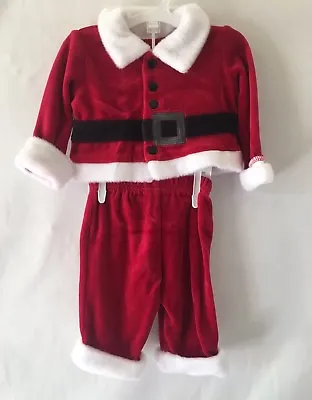 New  Cat And Jack Baby Boy Christmas Holiday Santa Outfit Size Newborn • $15.99