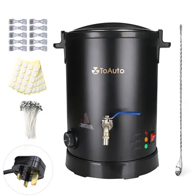 8L Wax Melter Large Electric Melting Pot Furnace Spout For Soap Candle Making  • £93.99