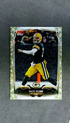 2014 Topps Military Camo Green #203 Matt Flynn Packers #'d 388/399 • $3.99