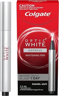 Colgate Optic White Pro Series EXPRESS PEN Teeth Whitening 2.5mL NEW BOXED 11/24 • $24.95