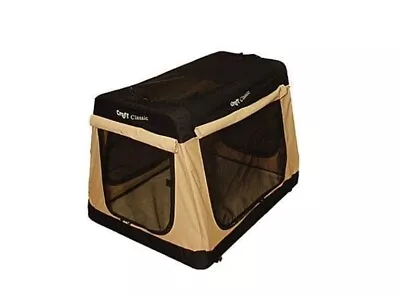 Croft Soft Car Crate 42  For Dogs - Fold Down Curtains Prevent Car Sickness • £149