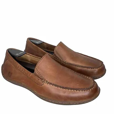 Born Men’s 8.5 M Caleb Leather Loafer Driving Moc Slip On Casual Shoes • $19.99