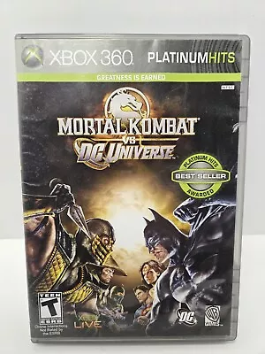 Mortal Kombat Vs. DC Universe (Xbox 360 2008) Platinum Hits - Complete W Manual • $13.99