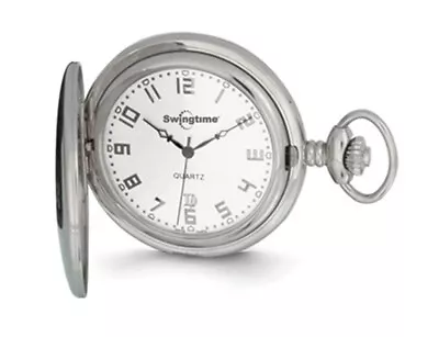 Swingtime Stainless Steel Quartz 48mm Pocket Watch • $239