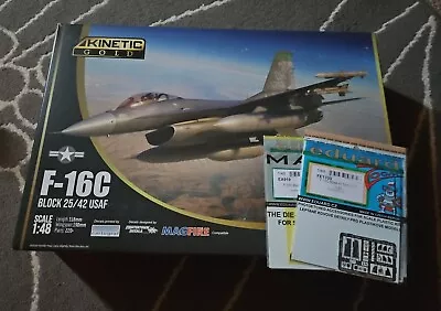 Kinetic Gold - F-16C Block 25/42 USAF - 1/48 Model Kit + Eduard Masks + Zoom  • £39.75