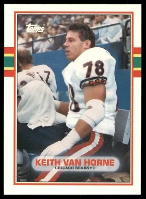 1989 Topps Traded (A) Keith Van Horne #123T RC Chicago Bears • $1.50