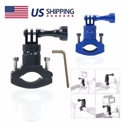 Bicycle Bike Motorcycle Handlebar Pole Mount Holder Clamp For Gopro Hero9 8 7 6 • $11.95