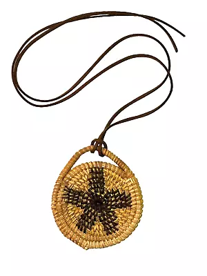 California Mission Basket PENDANT NECKLACE KUMEYAAY KUMIAY Diegueno Star Native • $79