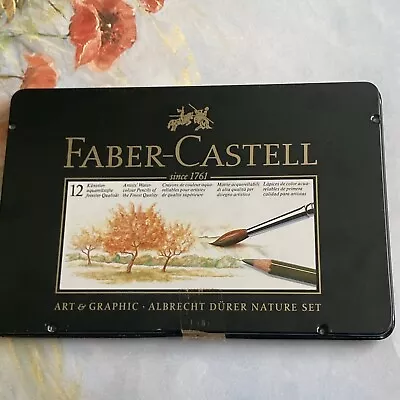 Faber-Castell Albrecht Durer Watercolour Pencils Set 12 Used Brown Green Red • $43.58
