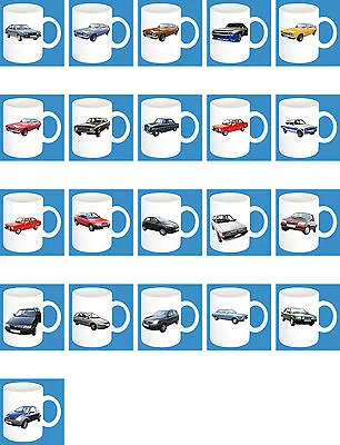 300ml Ceramic Mug With Motif: Ford Europe Car Models Coffee Cup Part 1 / 2 • £12.92