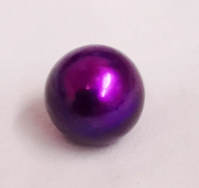 $120 • Buy Huge 11mm Natural South Sea Genuine Purple Round Loose Pearl Undrilled 1188AAA