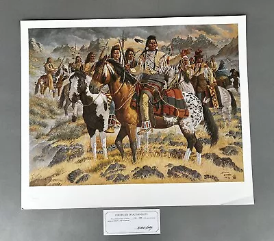 Michael Gentry Artwork “Joseph - The Warrior” Western Art Print #388/1000 • $700
